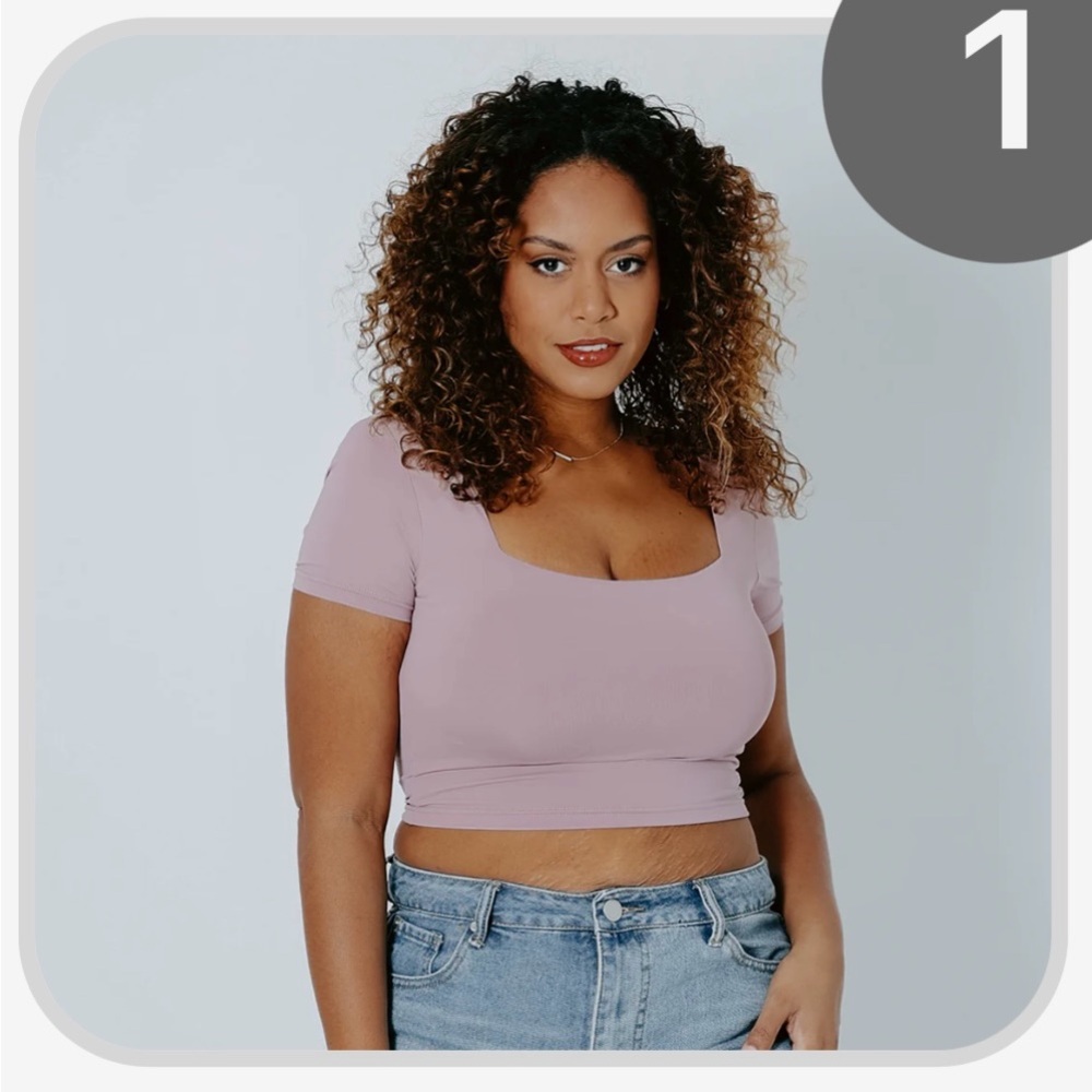 Klassy Network Square Neck Brami Crop